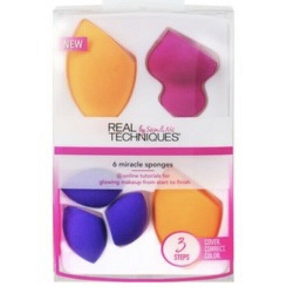 REAL TECHNIQUES 6pcs Miracle Complexion Sponge NWT